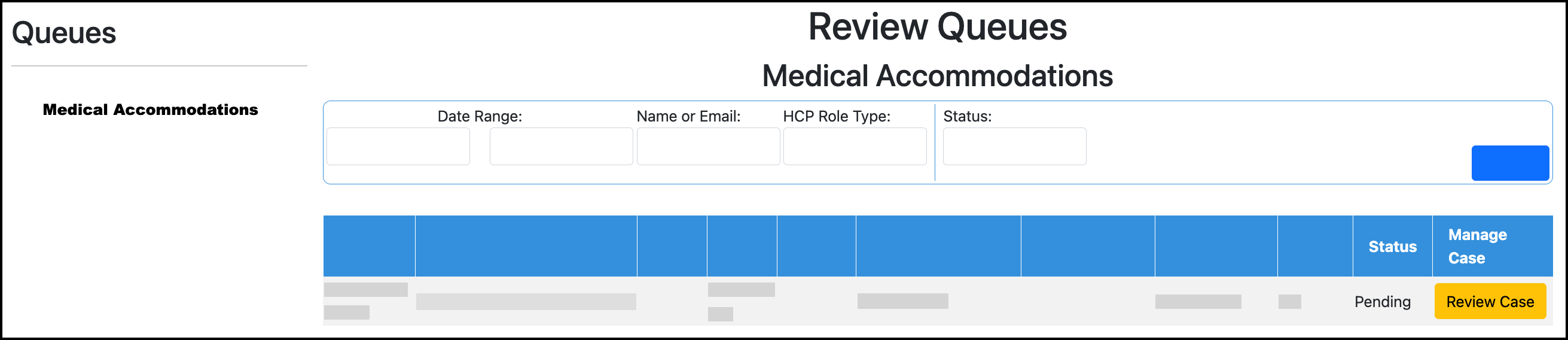 Medical Accommodations Review Queue - Review Case.png