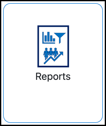 Screenshot of the Reports tile in the TrackMy portal.