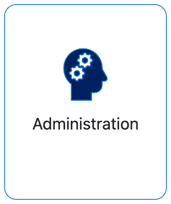 Screenshot of Administration tile in TrackMy portal