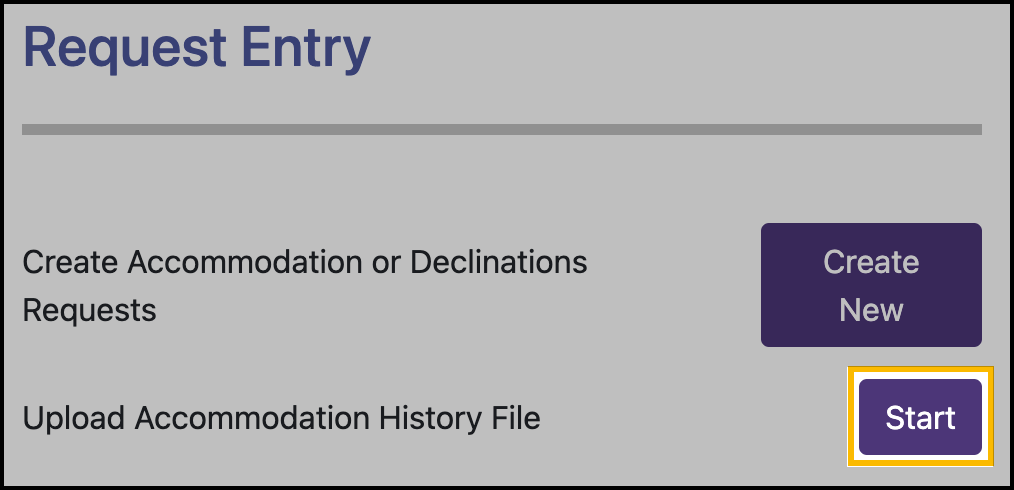 Screenshot showing the location of the Start button.