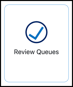 Screenshot of the Review Queues tile.